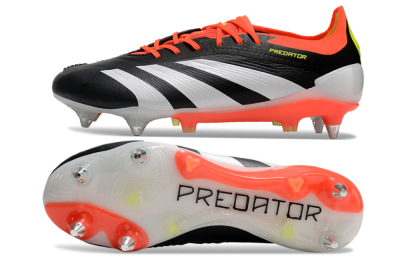 Adidas Predator 24 Elite SG Low-Tops Football Boots - Black/White/Red