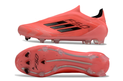 Adidas F50 Elite Laceless FG Low-Tops Football Boots - Red/Black
