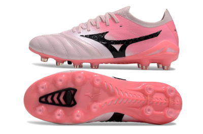 Mizuno Morelia Neo 4 FG Low-Tops Football Boots - Pink/Black/White