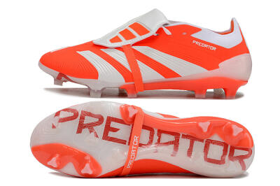 Adidas Predator Elite Foldover Tongue FG Low-Tops Football Boots - Red/White