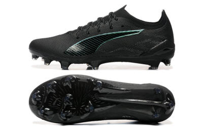 Puma Ultra 5 Ultimate FG Low-Tops Football Boots - Black/Jade/White