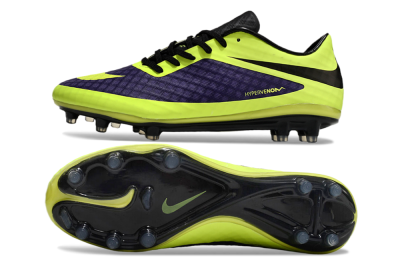 Nike Hypervenom Phantom FG Low-Tops Football Boots - Purple/Yellow/Black