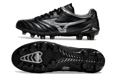 Mizuno Morelia Neo 4 FG Low-Tops Football Boots - Black/Silver