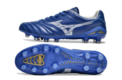 Mizuno Morelia Neo 4 FG Low-Tops Football Boots - Blue/White/Gold