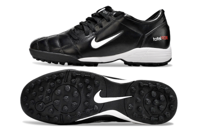 Nike Total 90 II TF Low-Tops Football Shoes - Black/White/Red