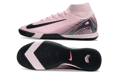 Nike Air Zoom Mercurial Superfly 10 Elite IC High-Tops Football Shoes - Pink/Black