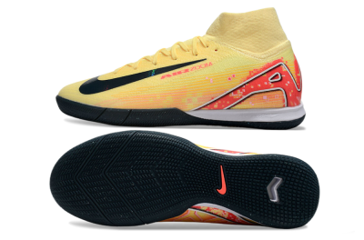 Nike Air Zoom Mercurial Superfly 10 Elite IC High-Tops Football Shoes - Yellow/Black/Red