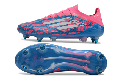 Adidas F50 Elite SG Low-Tops Football Boots - Blue/Pink/White