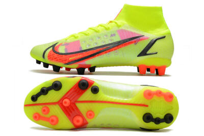 Nike Mercurial Superfly 8 Elite AG High-Tops Football Boots - Yellow/Black/Red
