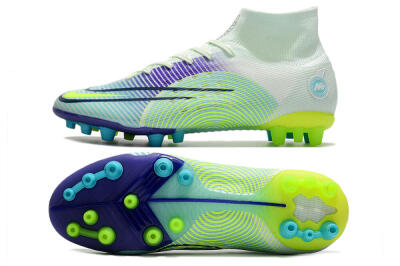 Nike Mercurial Superfly 8 Elite AG High-Tops Football Boots - Jade/Yellow/Blue