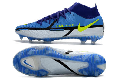 Nike Phantom GT2 DF Elite FG High-Tops Football Boots - Blue/Yellow/White