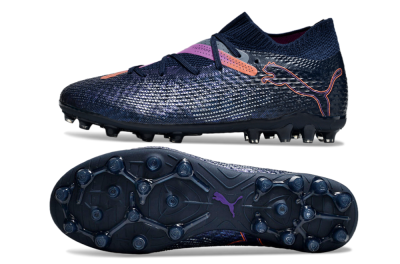 Puma Future Ultimate MG Low-Tops Football Boots - Blue/Pink/Yellow