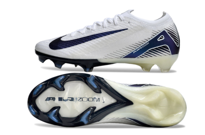 Nike Air Zoom Mercurial Vapor 16 Elite FG Low-Tops Football Boots - White/Blue
