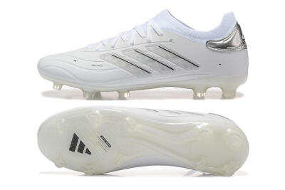 Adidas Copa Pure 2+ FG Low-Tops Football Boots - White/Silver/Black