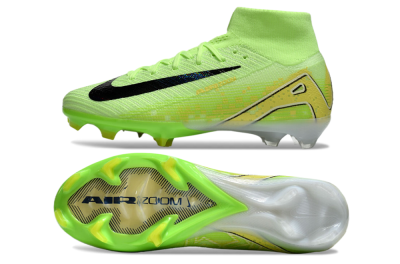 Nike Air Zoom Mercurial Superfly 10 Elite FG High-Tops Football Boots - Green/Black/White