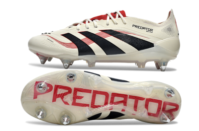 Adidas Predator 25 Elite SG Low-Tops Football Boots - White/Black/Red