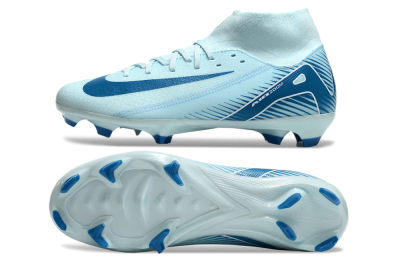 Nike Air Zoom Mercurial Superfly 10 Academy FG High-Tops Football Boots - Jade/Blue/White