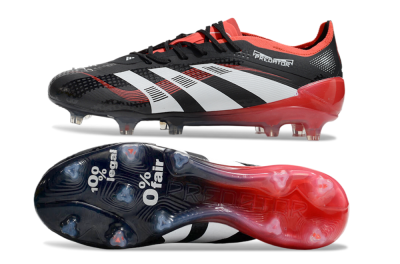 Adidas Predator 24 Elite FG Low-Tops Football Boots - Black/White/Red