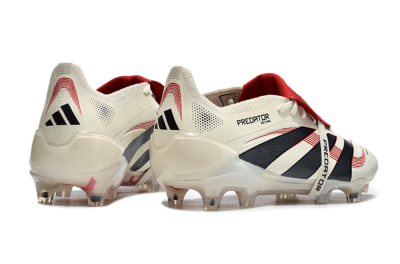 Adidas Predator Elite Foldover Tongue FG Low-Tops Football Boots - Beige/Black/Red