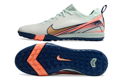 Nike Air Zoom Mercurial Vapor 16 Pro TF Low-Tops Football Shoes - Jade/Gold/Pink