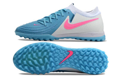 Nike Phantom GX 2 Elite TF Low-Tops Football Shoes - Blue/White/Pink