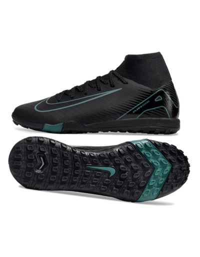 Nike Air Zoom Mercurial Superfly 10 Elite TF High-Tops Football Shoes - Black/Green