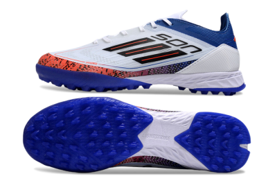 Adidas F50 Pro TF Low-Tops Football Shoes - White/Red/Blue