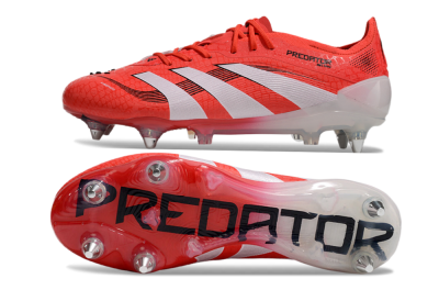 Adidas Predator 25 Elite SG Low-Tops Football Boots - Red/White/Black