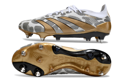Adidas Predator Elite 25 SG Low-Tops Football Boots - White/Black/Gold