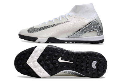 Nike Air Zoom Mercurial Superfly 10 Elite TF High-Tops Football Shoes - Beige/Black/White