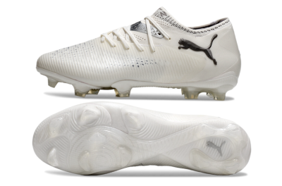Puma Future 8 Ultimate FG Low-Tops Football Boots - White/Silver/Black
