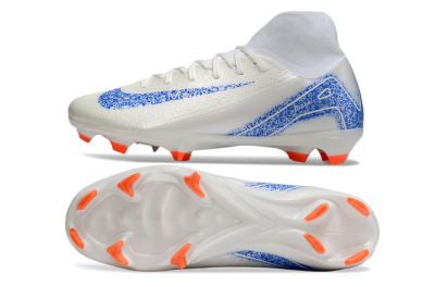 Nike Air Zoom Mercurial Superfly 10 Academy FG High-Tops Football Boots - Beige/Blue/White