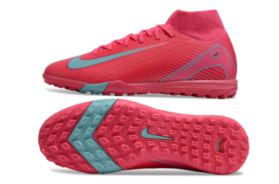 Nike Air Zoom Mercurial Superfly 10 Elite TF High-Tops Football Shoes - Red/Jade/White