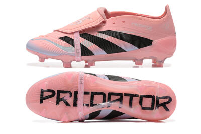 Adidas Predator Elite Foldover Tongue 25 FG Low-Tops Football Boots - Pink/Black/Silver