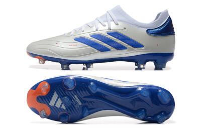 Adidas Copa Pure 2 FG Low-Tops Football Boots - Silver/Blue/Red