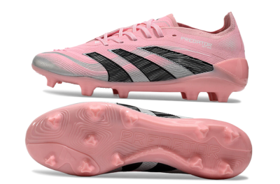 Adidas Predator Elite 25 FG Low-Tops Football Boots - Pink/Black/Silver
