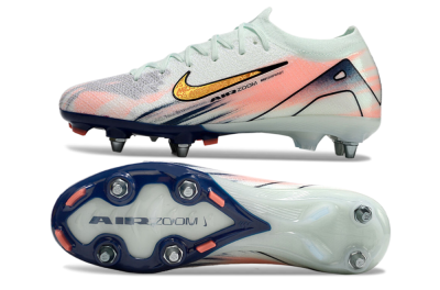 Nike Air Zoom Mercurial Vapor 16 Elite SG Low-Tops Football Boots - Jade/Gold/Blue