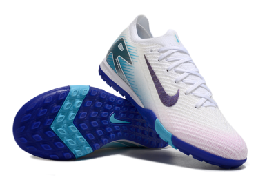 Nike Air Zoom Mercurial Vapor 16 Elite TF Low-Tops Football Shoes - White/Purple/Blue