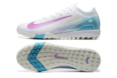 Nike Air Zoom Mercurial Vapor 16 Elite TF Low-Tops Football Shoes - White/Purple/Blue