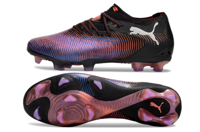 Puma Future 8 Ultimate FG Low-Tops Football Boots - Black/Purple/Red