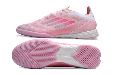 Adidas F50 Pro IC Low-Tops Football Shoes - Pink/Gold/White