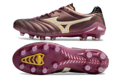 Mizuno Morelia Neo 4 FG Low-Tops Football Boots - Red/White/Gold