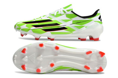 Adidas F50 Adizero Elite FG Low-Tops Football Boots - White/Black/Green/Pink