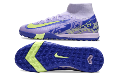 Nike Air Zoom Mercurial Superfly 10 Elite TF High-Tops Football Shoes - Purple/Yellow/White
