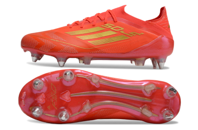 Adidas F50 Elite SG Low-Tops Football Boots - Red/Gold