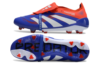 Adidas Predator Elite 25 Foldover Tongue FG Low-Tops Football Boots - Blue/White/Red