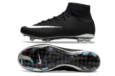 Nike Mercurial Superfly 4 CR7 FG High-Tops Football Boots - Black/White/Blue