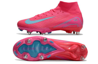 Nike Air Zoom Mercurial Superfly 10 Elite SG High-Tops Football Boots - Pink/Jade