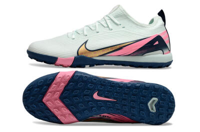 Nike Air Zoom Mercurial Vapor 16 Pro TF Low-Tops Football Shoes - Jade/Yellow/Pink
