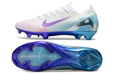Nike Air Zoom Mercurial Vapor 16 Elite FG Low-Tops Football Boots - White/Purple/Pink/Jade